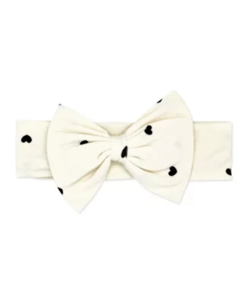 Baby Girls Tiny Hearts 3 Piece Top, Leggings, and Headband Set