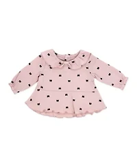 Baby Girls Tiny Bows 3 Piece Top, Leggings, and Headband Set