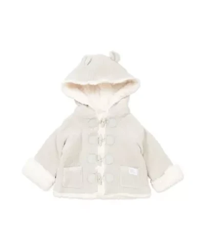 Baby Boys and Girls Cotton Sherpa-Look Jacket