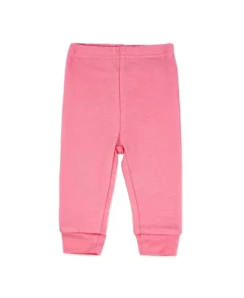 Baby Girls Let's Hug 5 Piece Bodysuit, Pants, Bib, and Socks Set