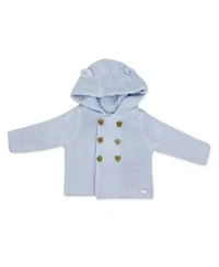 Baby Boys 2 Piece Blue Jacket and Trouser Knitted Set