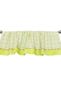 Baby Nursery Geometric Dragonfly Window Valance