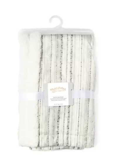 Baby Birch Pattern Mink Sherpa Blanket