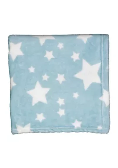 Baby Boys Plush Star Blanket