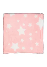 Baby Girls Plush Star Blanket