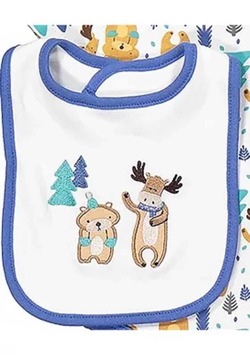 Baby Boys and Girls 5 Piece Moose Layette