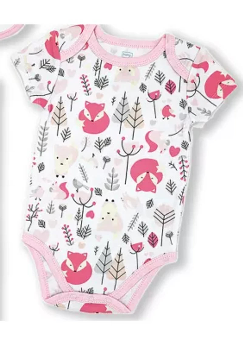 Baby Girls 5 Piece Fox Layette