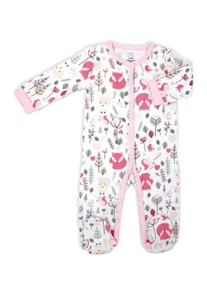 Baby Girls 3 Piece Fox Layette