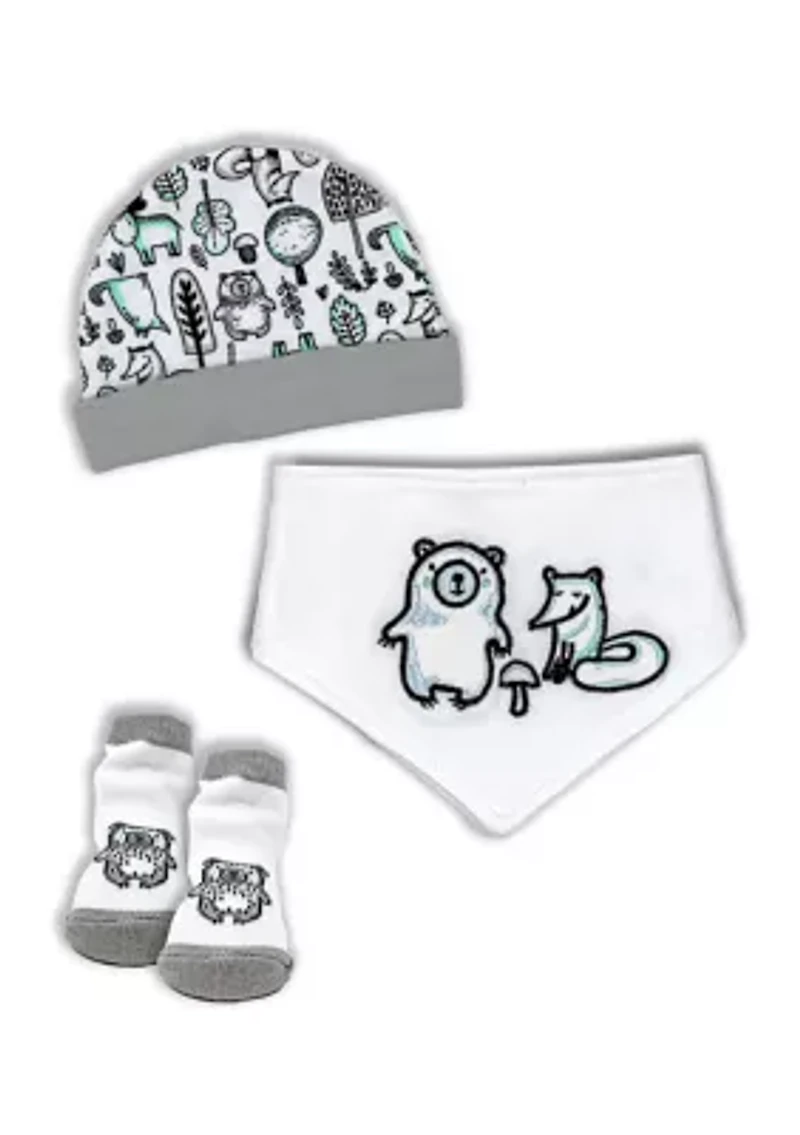 Baby Girls 3 Piece Fox Accessory Set