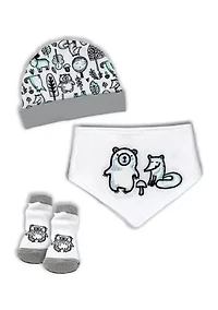 Baby Girls 3 Piece Fox Accessory Set