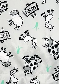 Baby Boys and Girls Farm Minky Sherpa Blanket