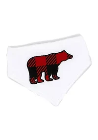 Baby Boys and Girls 3 Piece Buffalo Check Accessory Set