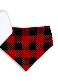 Baby Boys and Girls 3 Piece Buffalo Check Accessory Set