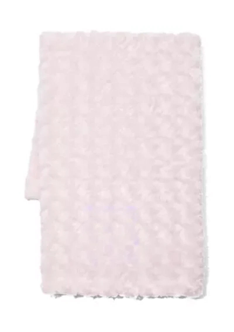 Baby Girls Curly Plush Blanket, Pink