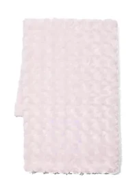 Baby Girls Curly Plush Blanket, Pink