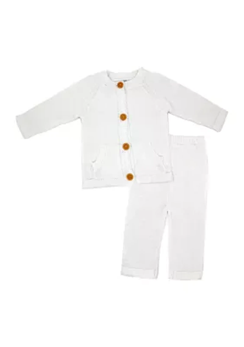 Baby Boys and Girls 2 Piece Knit Set