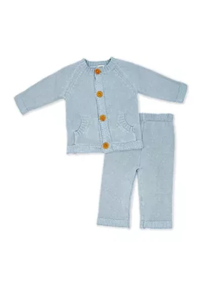 Baby Boys 2 Piece Knit Set, Blue