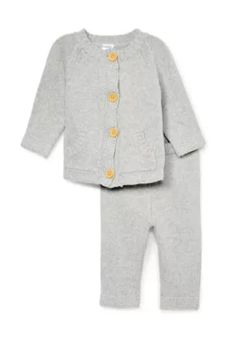 Baby Boys and Girls 2 Piece Knit Set