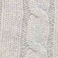 Baby Gray Cable Knit Blanket