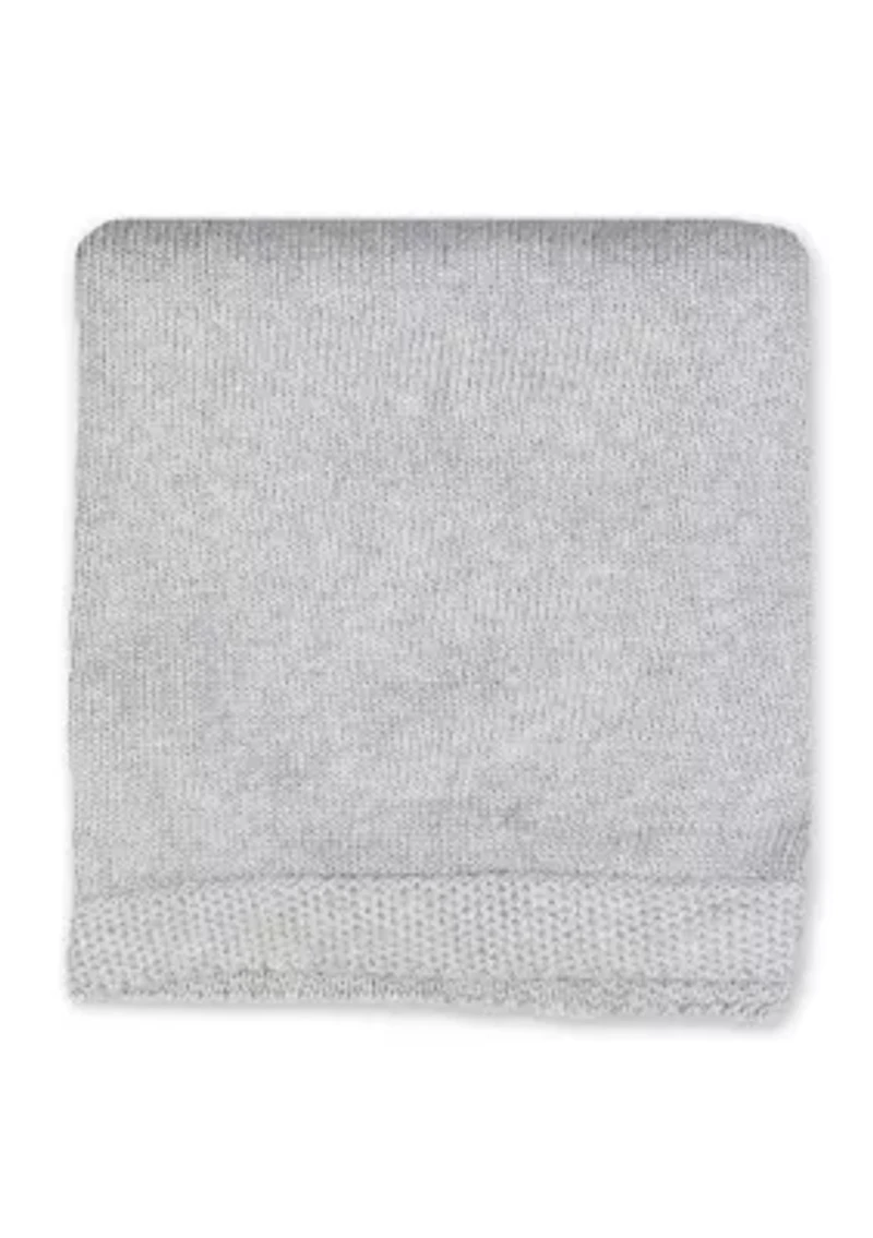 Baby Knit Blanket with Soft Border