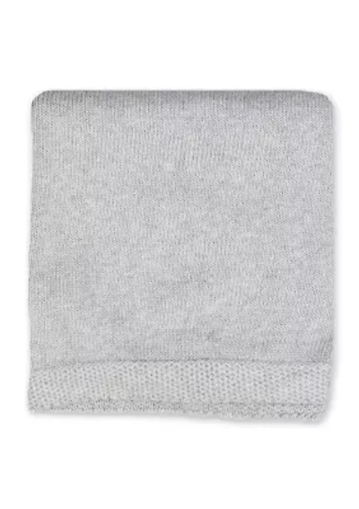 Baby Knit Blanket with Soft Border