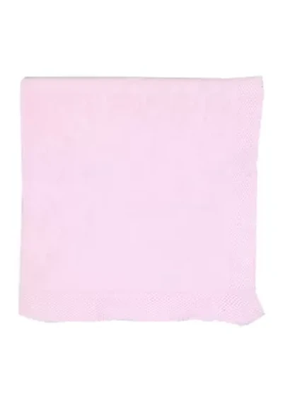 Baby Girls Pink Knit Blanket with Soft Border