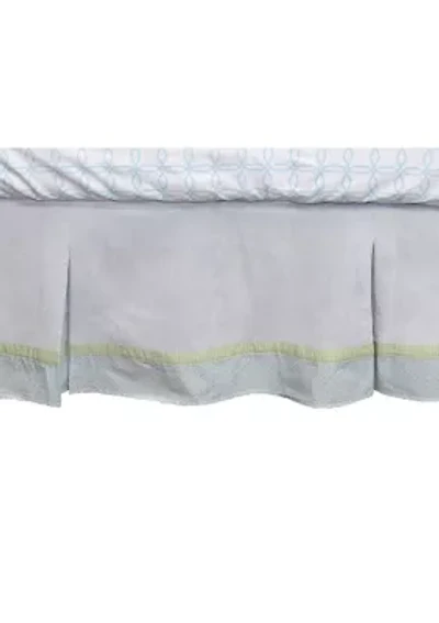 Baby Boys Blue Corduroy Crib Dust Ruffle