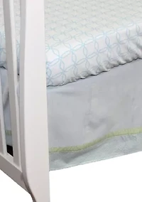 Baby Boys Blue Corduroy Crib Dust Ruffle
