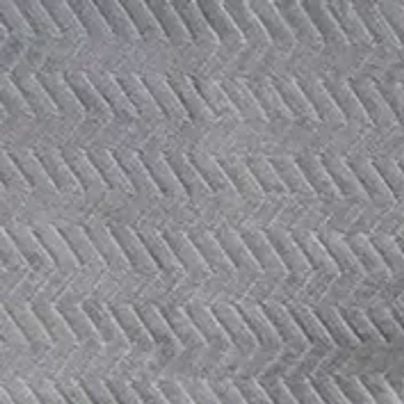 Baby Gray Chevron Crib Dust Ruffle