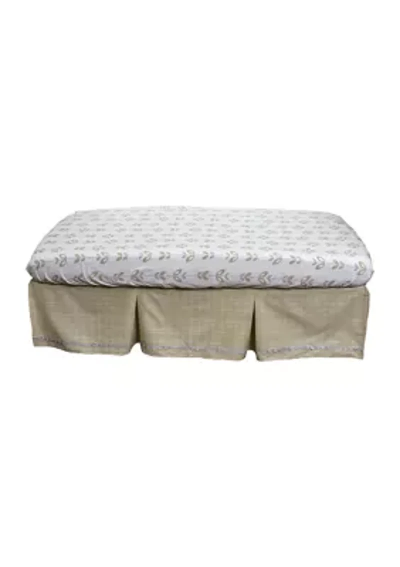 Baby Tan Twill Crib Dust Ruffle
