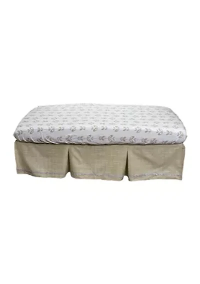 Baby Tan Twill Crib Dust Ruffle