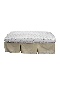 Baby Tan Twill Crib Dust Ruffle