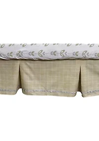 Baby Tan Twill Crib Dust Ruffle