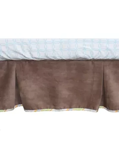 Baby Cocoa Velour Crib Dust Ruffle