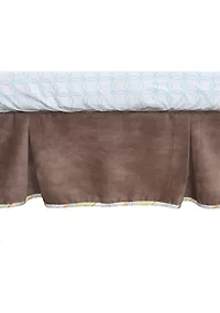Baby Cocoa Velour Crib Dust Ruffle