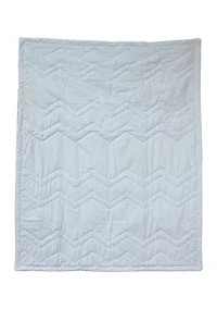Baby Zig Zag Hand Quilted Cotton Quilt