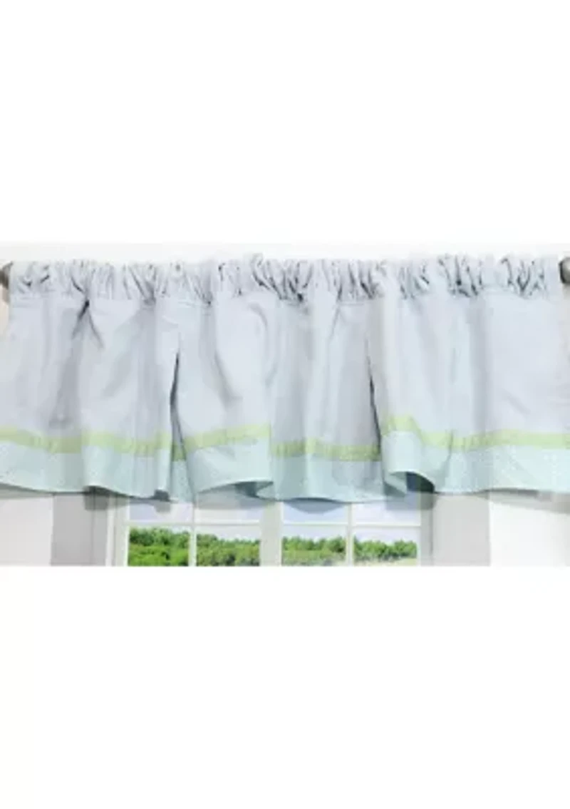 Baby Boys Nursery Blue Corduroy Window Valance