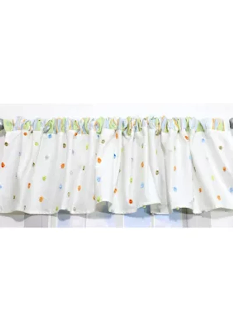 Baby Nursery Natural Confetti Window Valance