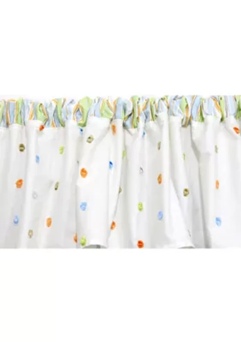 Baby Nursery Natural Confetti Window Valance