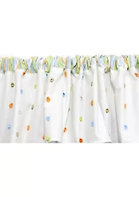 Baby Nursery Natural Confetti Window Valance