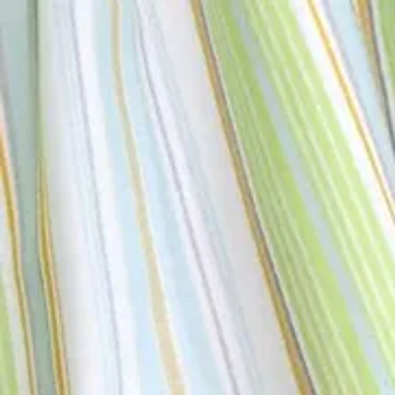 Baby Boys Nursery Blue Stripe Window Valance