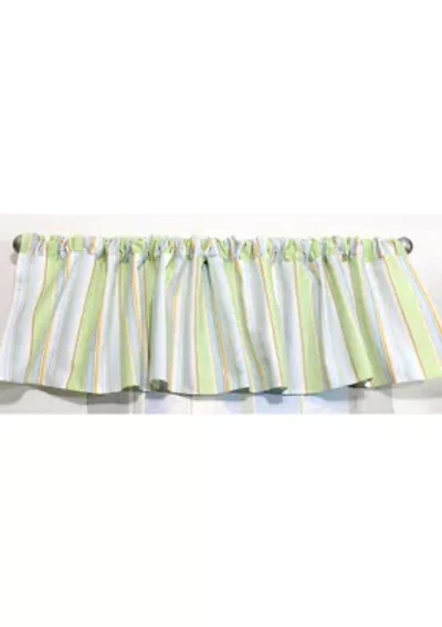 Baby Boys Nursery Blue Stripe Window Valance