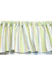 Baby Boys Nursery Blue Stripe Window Valance