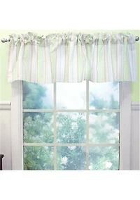 Baby Boys Nursery Blue Stripe Window Valance