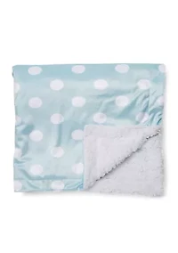 Baby Boys Dotted Mink Sherpa Blanket