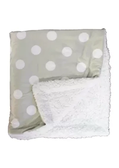 Baby Dotted Mink Sherpa Blanket