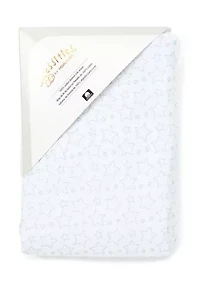 Baby Boys Flannel Star Crib Sheet - Blue