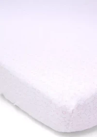 Baby Girls Flannel Star Crib Sheet - Pink