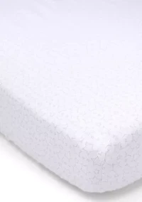 Baby Flannel Star Crib Sheet - Gray