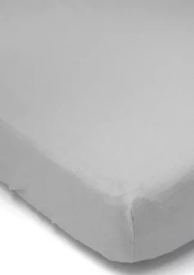 Baby Flannel Solid Crib Sheet - Gray